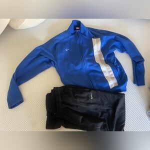 Men's Nike TEAM Fit Dry warm-ups jacket and pant set
